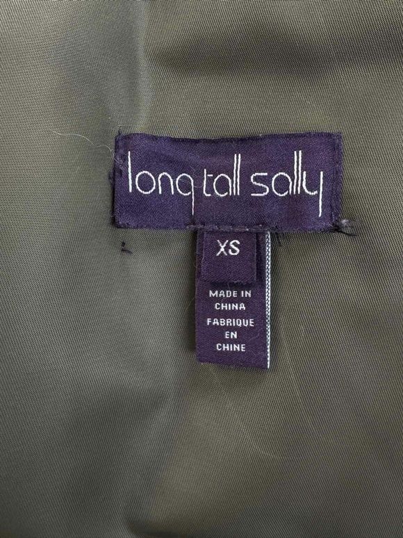 LONG TALL SALLY FUR LINED HOOD OLIVE COAT SIZE XS