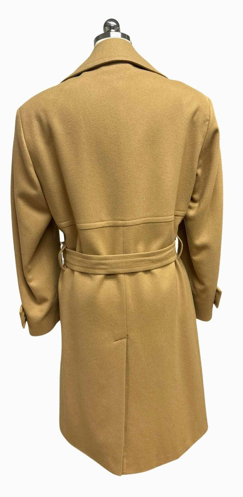 PENDLETON WOOL BELTED TRENCH TAN COAT SIZE L