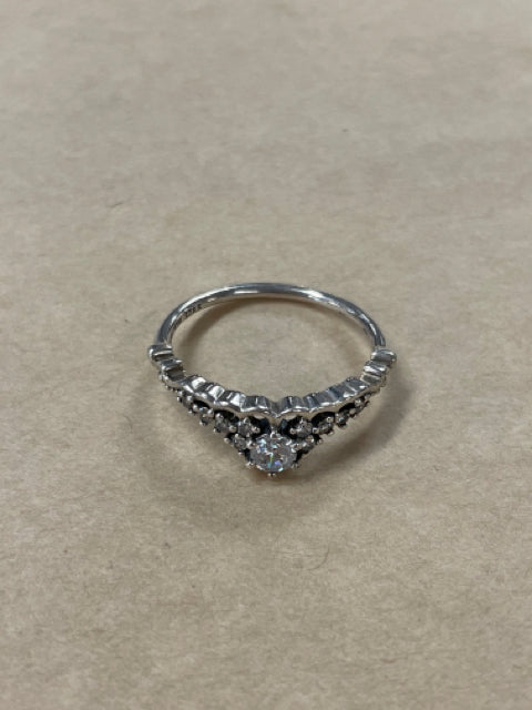 PANDORA FAIRYTALE TIARA CUBIC ZIRCONIA RING 9