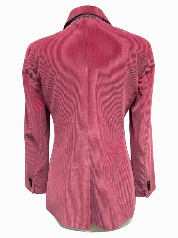 WEEKEND MAXMARA OMETTO CORDUROY DOUBLE BREASTED ROSE BLAZER SIZE 12