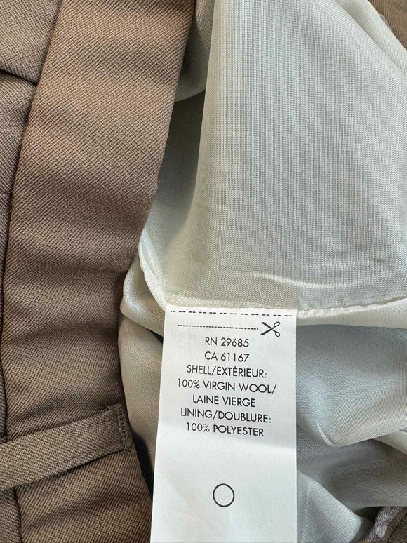 PENDLETON LINED DRESS KHAKI TROUSER SIZE 12