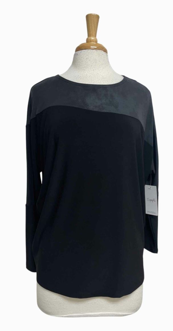 SYMPLI NWT! CANADA STORM BOXY FOIL BLACK TOP SIZE 6