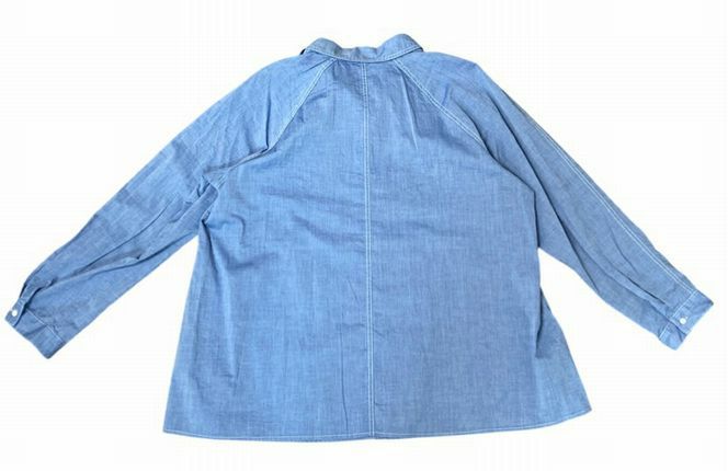 J MCLAUGHLIN HENSELY BLOUSELIGHT BLUE WTOP SIZE XL