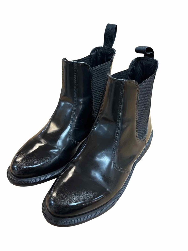 DR MARTENS FLORA PULL ON CHELSEA BLACK BOOTS SIZE 9