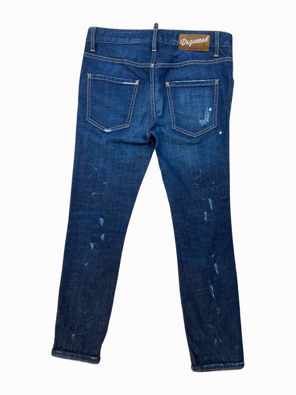 DSQUARED DISTRESSED BUTTONFLY DENIM JEANS SIZE 40