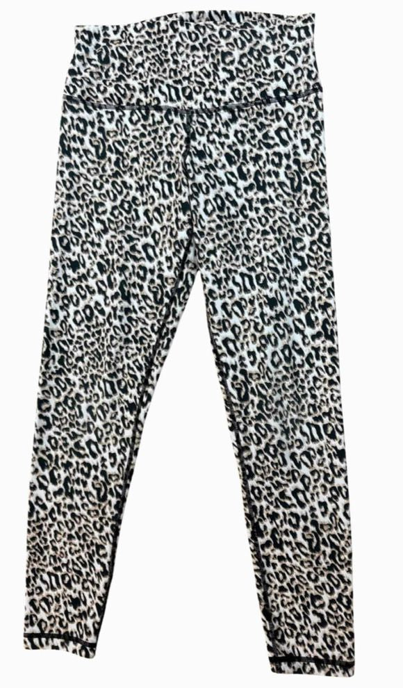 DYI HIGH WAISTED CHEETAH PRINT LEGGING SIZE L