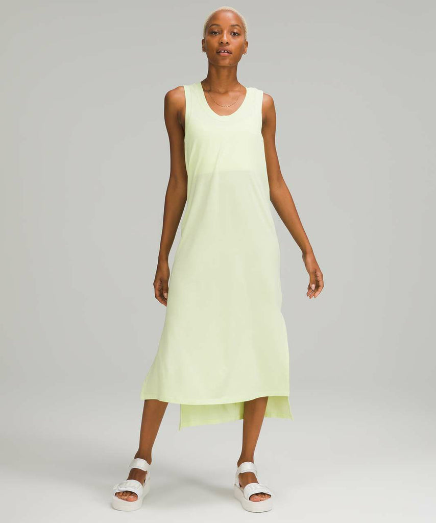LULULEMON CRISPIN GREEN ALL YOURS MAXI DRESS SIZE 10– WEARHOUSE CONSIGNMENT