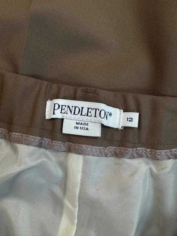 PENDLETON LINED DRESS KHAKI TROUSER SIZE 12