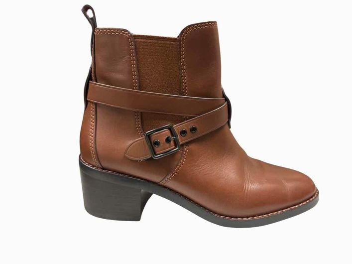 COACH BROWN CHELSEA BOOTIES SIZE 8.5