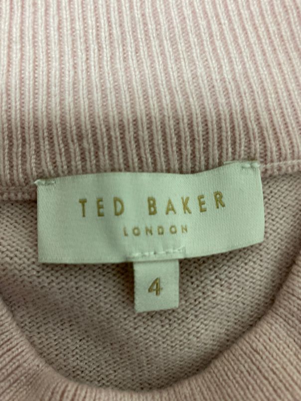 TED BAKER PALE PINK AMRITA WRAP DRESS SIZE 4
