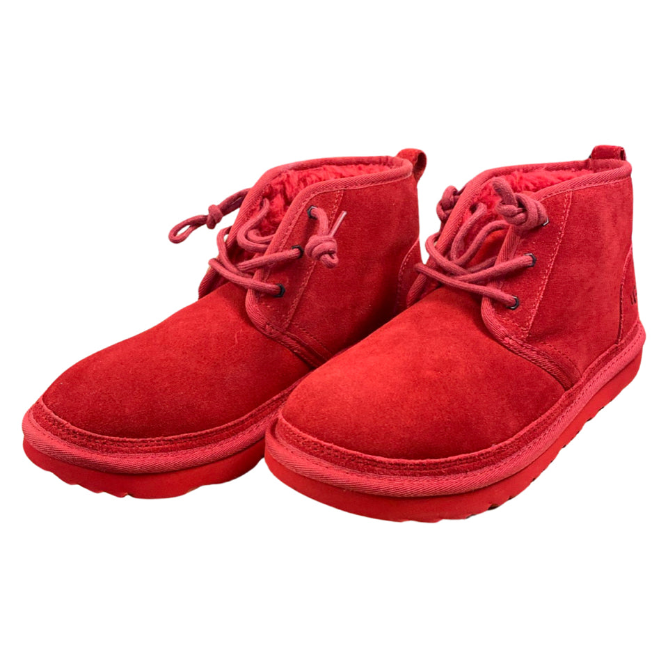 UGG RED NEUMEL BOOTS MENS SIZE 6, WOMENS 8