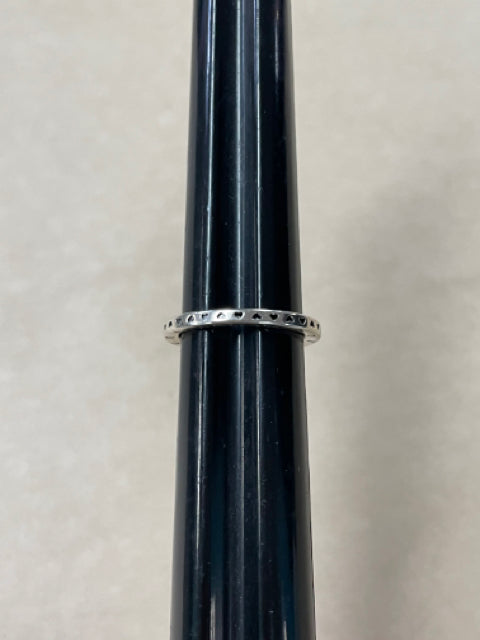 PANDORA HEARTS & LOGO RING 5.75