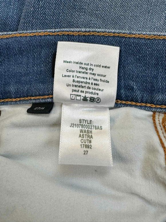 VERONICA BEARD CARLY HIGH RISE KICK FLARE JEANS WITH BUTTON FLY IN ASTRA WASH SIZE 27