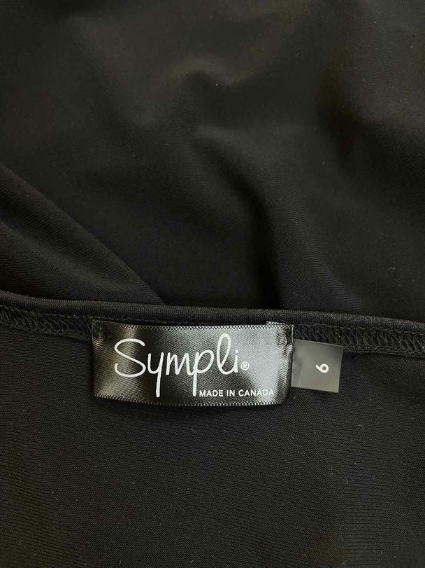 SYMPLI NWT! CANADA STORM BOXY FOIL BLACK TOP SIZE 6