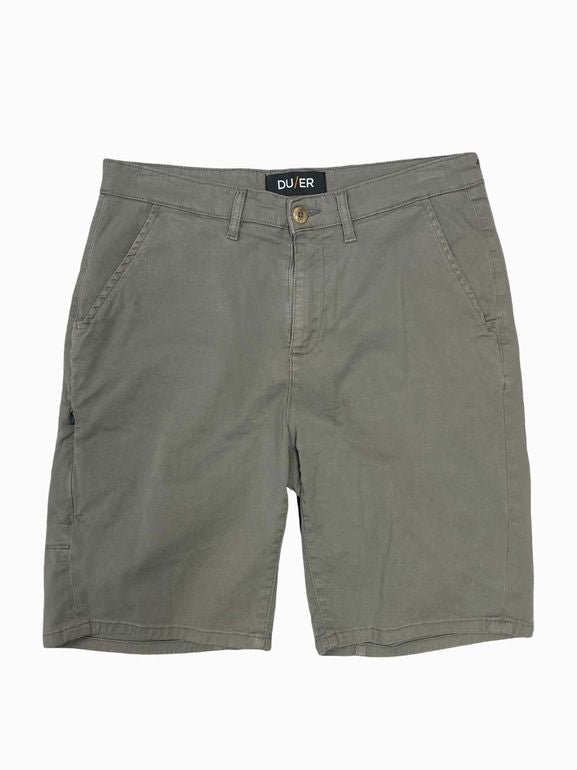 DUER RELAXED FIT SHORTS SIZE: 32