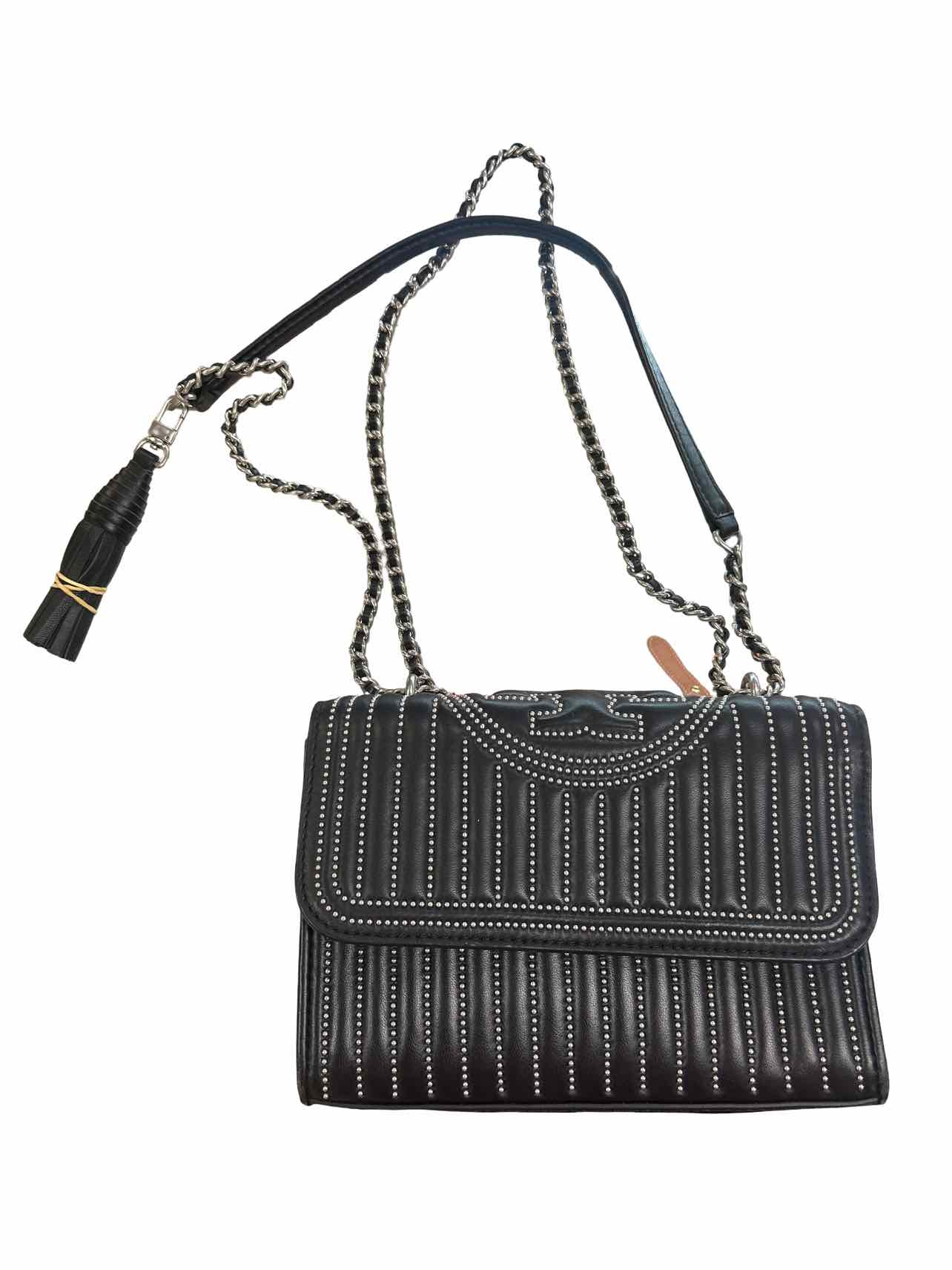 TORY BURCH MINI FLEMING STUDDED CONVERTIBLE CHAIN