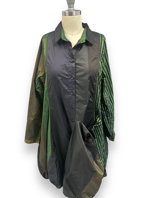 ALEMBIKA IN MY ELEMENT WONDERFUL ART TO WEAR SHIRT DRESS SIZE US 12