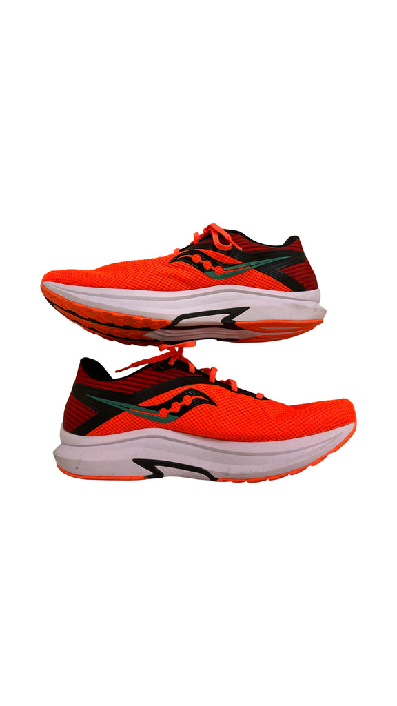 MENS SAUCONY AXON RUNNING SHOES IN NEON ORANGE SIZE 14