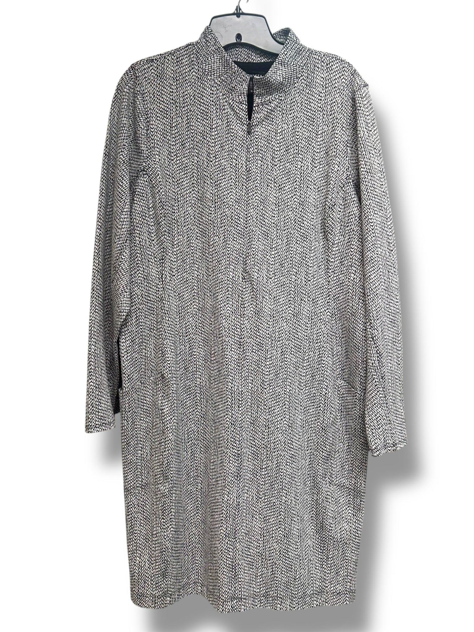 ATHLETA DELANCY HERRINGBONE BRAIDEN QUARTER ZIP DRESS SIZE 1X - WEARHOUSE  CONSIGNMENT