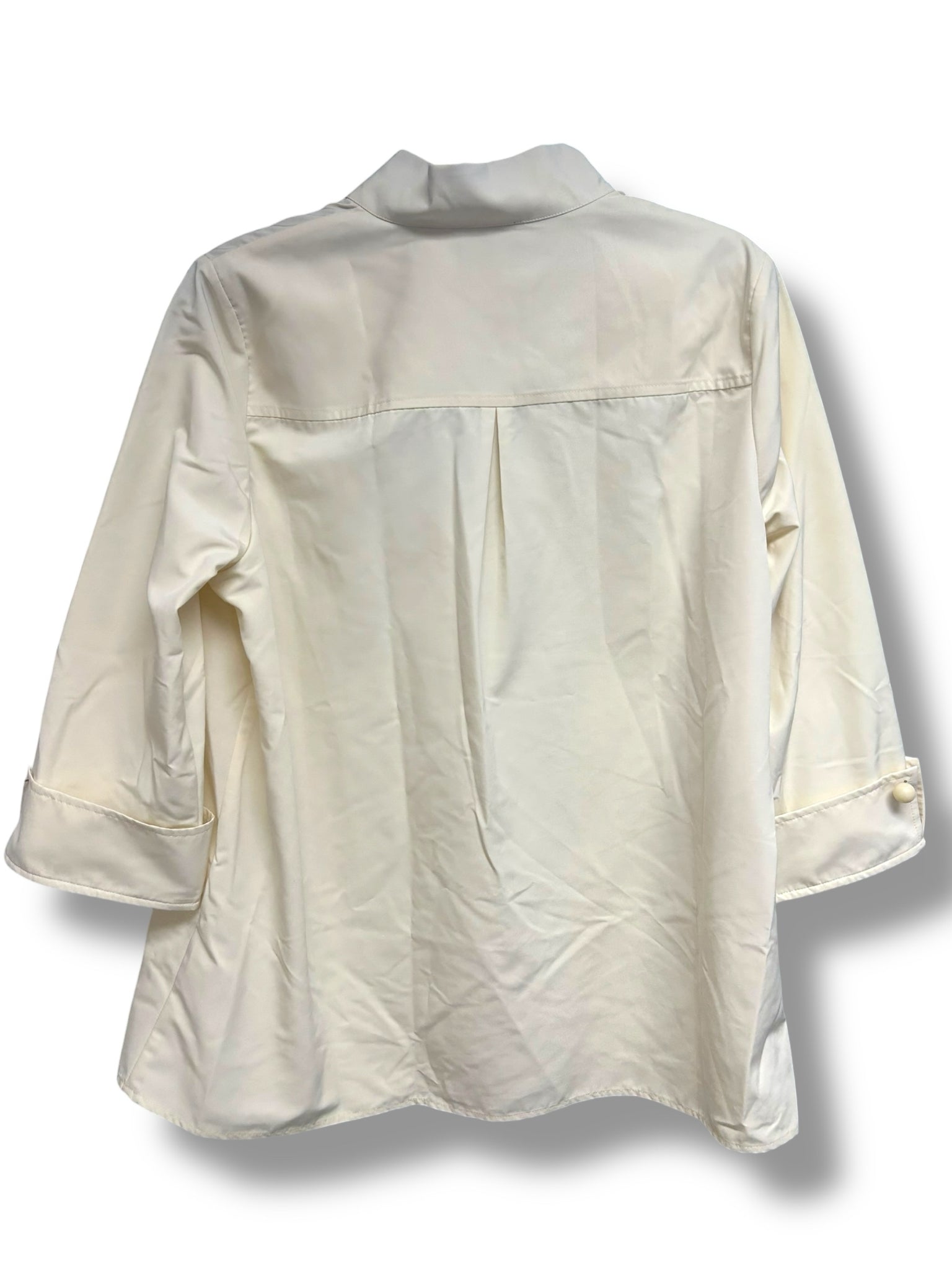 TUCKERNUCK BLANC WILLOW SPLIT NECK CREAM TUNIC TOP SIZE 2X