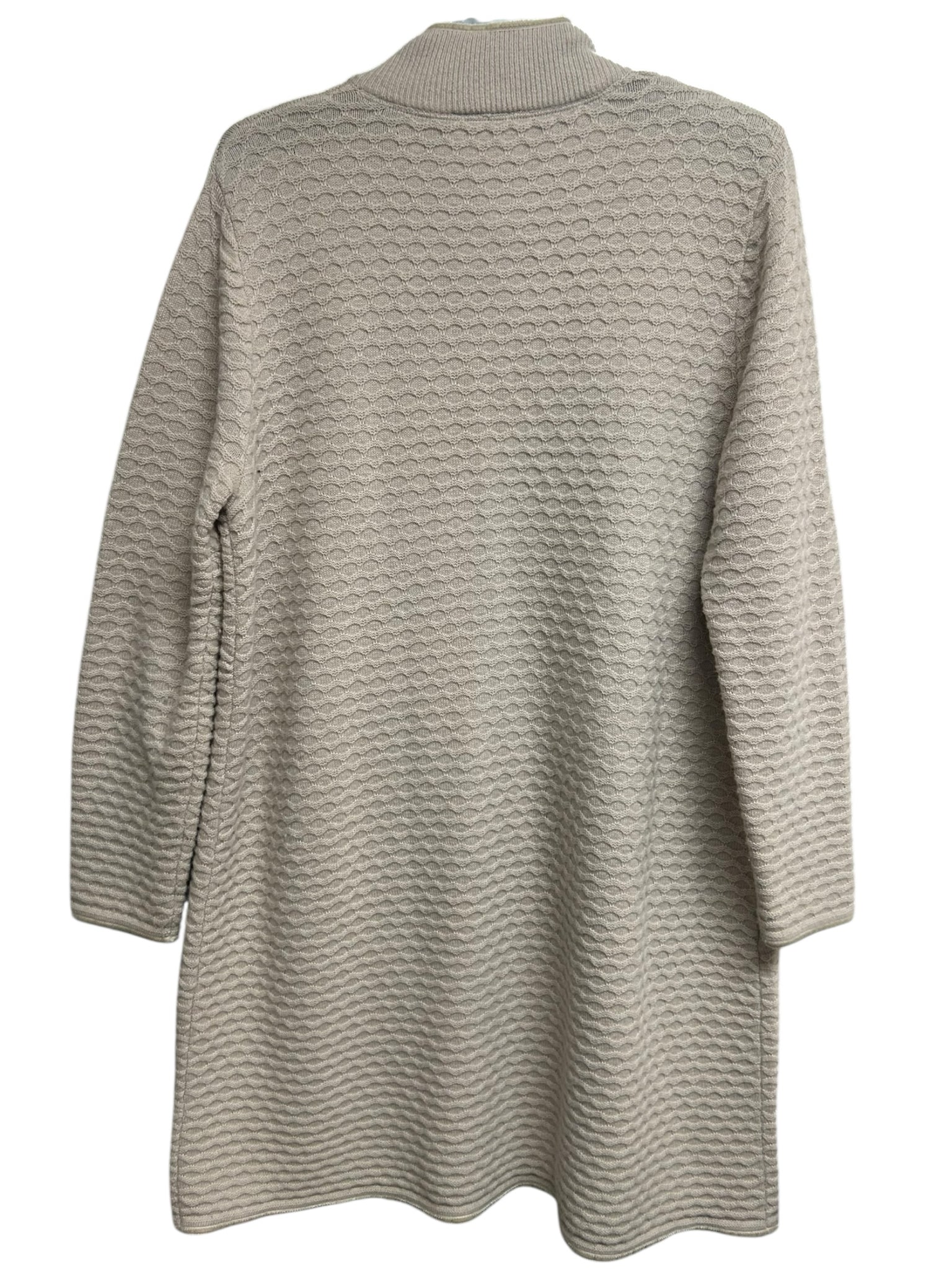 STS SAIL TO SABLE WOOL HONEYCOMB BEIGE LONG CARDIGAN SIZE XXL