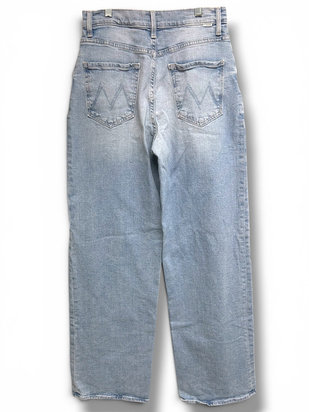 MOTHER HIGH WAISTED SPINNER ZIP HEEL NORWAY DUDE WASH JEANS SIZE 27