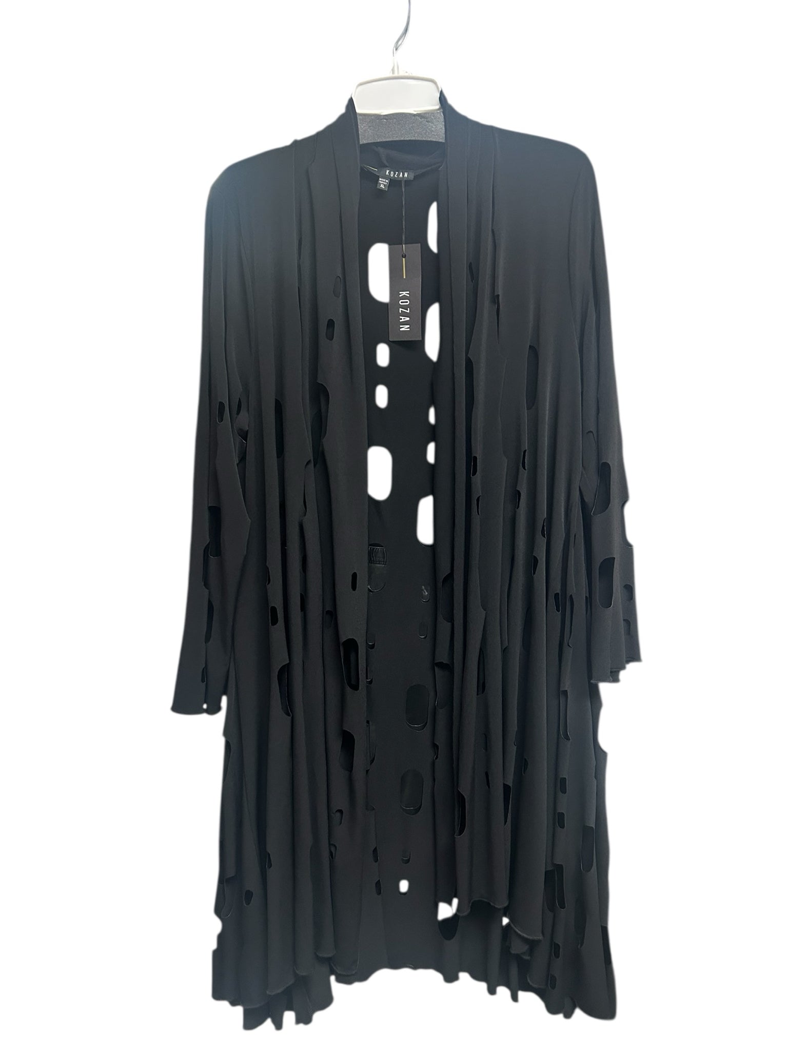 KOZAN NWT! THE MOLLY TOPPER CARDIGAN LAGENLOOK BLACK SIZE XL
