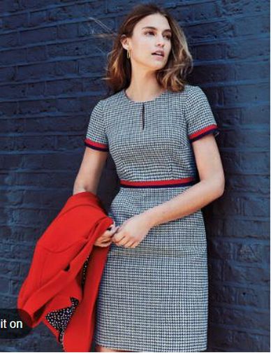BODEN ADELAIDE BRITISH TWEED DRESS SIZE: 12