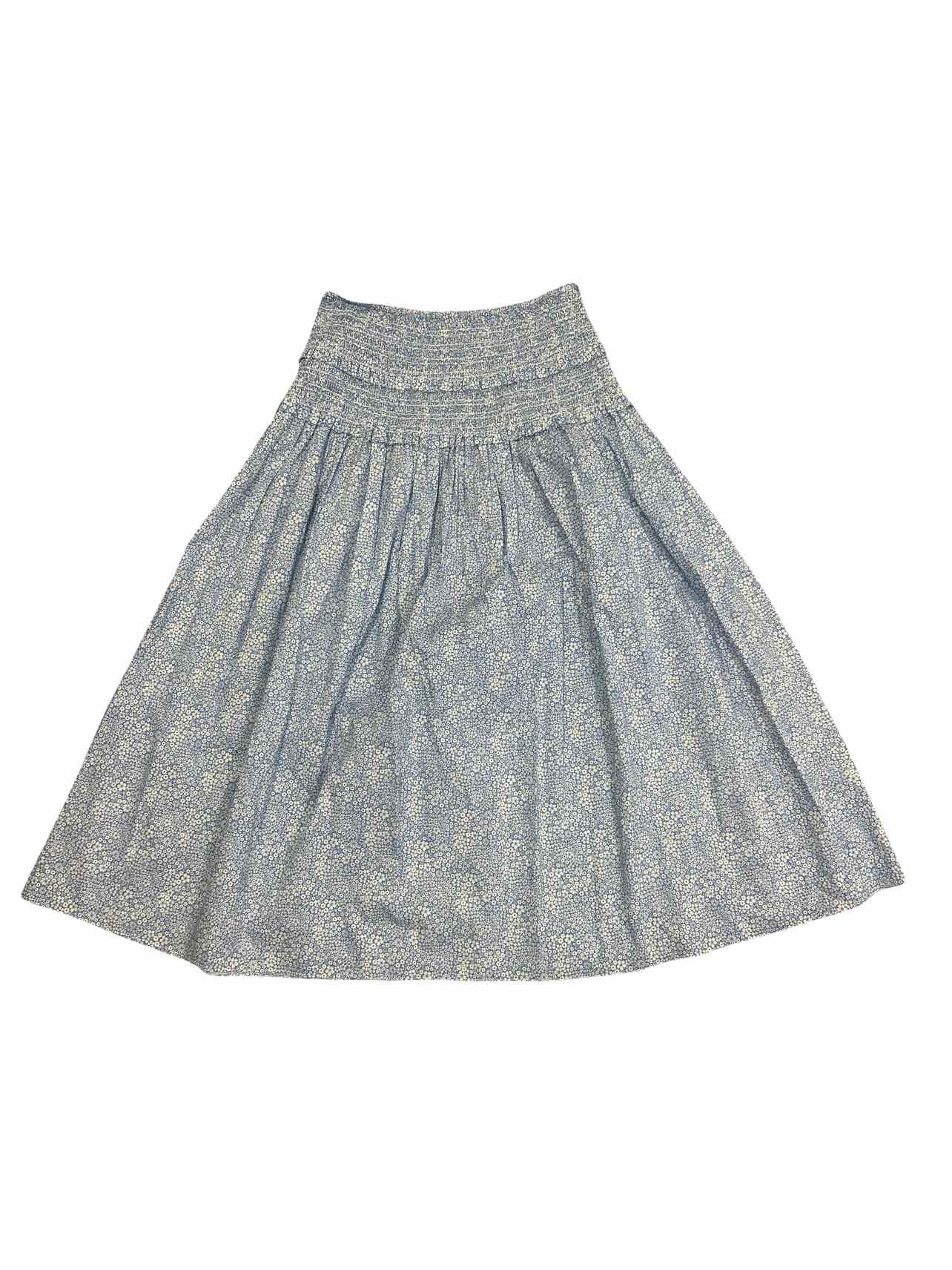 JCREW LIBERTY FABRIC JACQUELINE'S BLOSSOM SMOCKED MIDI SKIRT SIZE: M