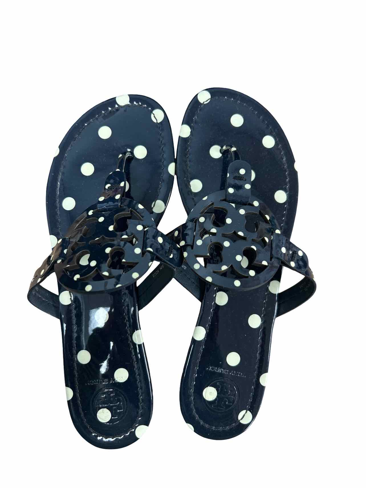 TORY BURCH PATENT MILLER SANDAL size: 8.5