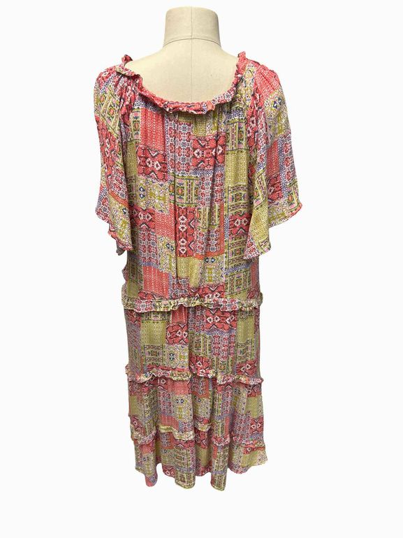 ANTHROPOLOGIE ROBIN TIERED MINI DRESS SIZE XL