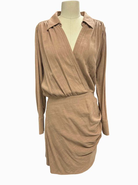 LAGENCE NEW! LIBBIE WRAP MINI DRESS SIZE:8