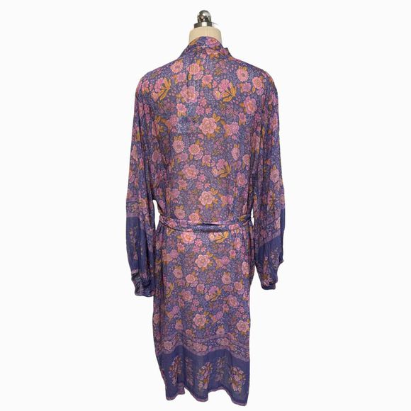 ANTHROPOLOGIE NWT! SPELL & THE GYPSY COLLECTIVE JUNIPER DUSTER IN VIOLET SIZE M/L