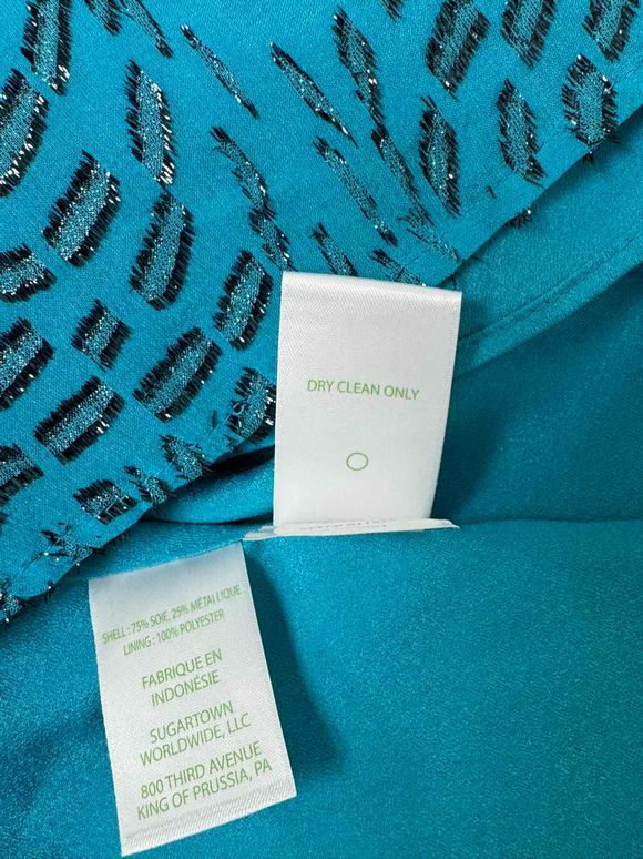 LILLY PULITZER NWT! FLORIN SILK SLEEVELESS BLOUSE IN TEAL BAY SILK SWIRL SIZE S