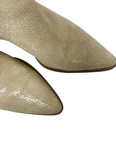 ANTHROPOLOGIE MATISSE CATY MINI LEOPARD LEATHER POINTED TOE BOOTIE SIZE 8.5