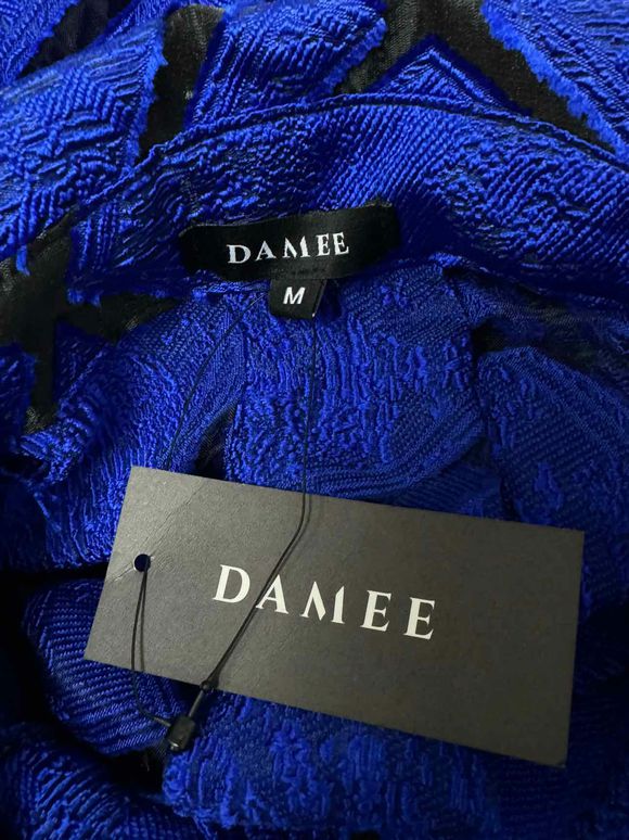 DAMEE INC. NWT! TEXTURED MESH DETAIL SWING ROYAL BLUE JACKET SIZE M