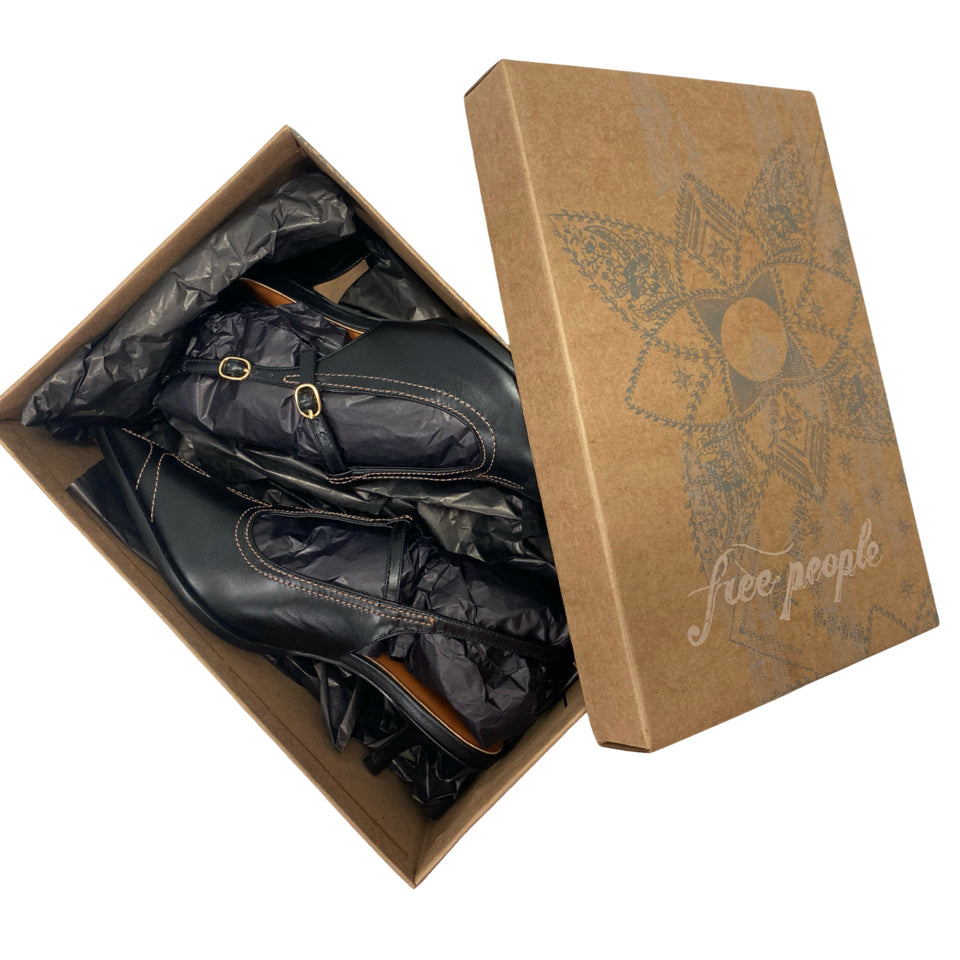 FREE PEOPLE NEW IN BOX SALOON STITCH KITTEN HEEL SIZE 8