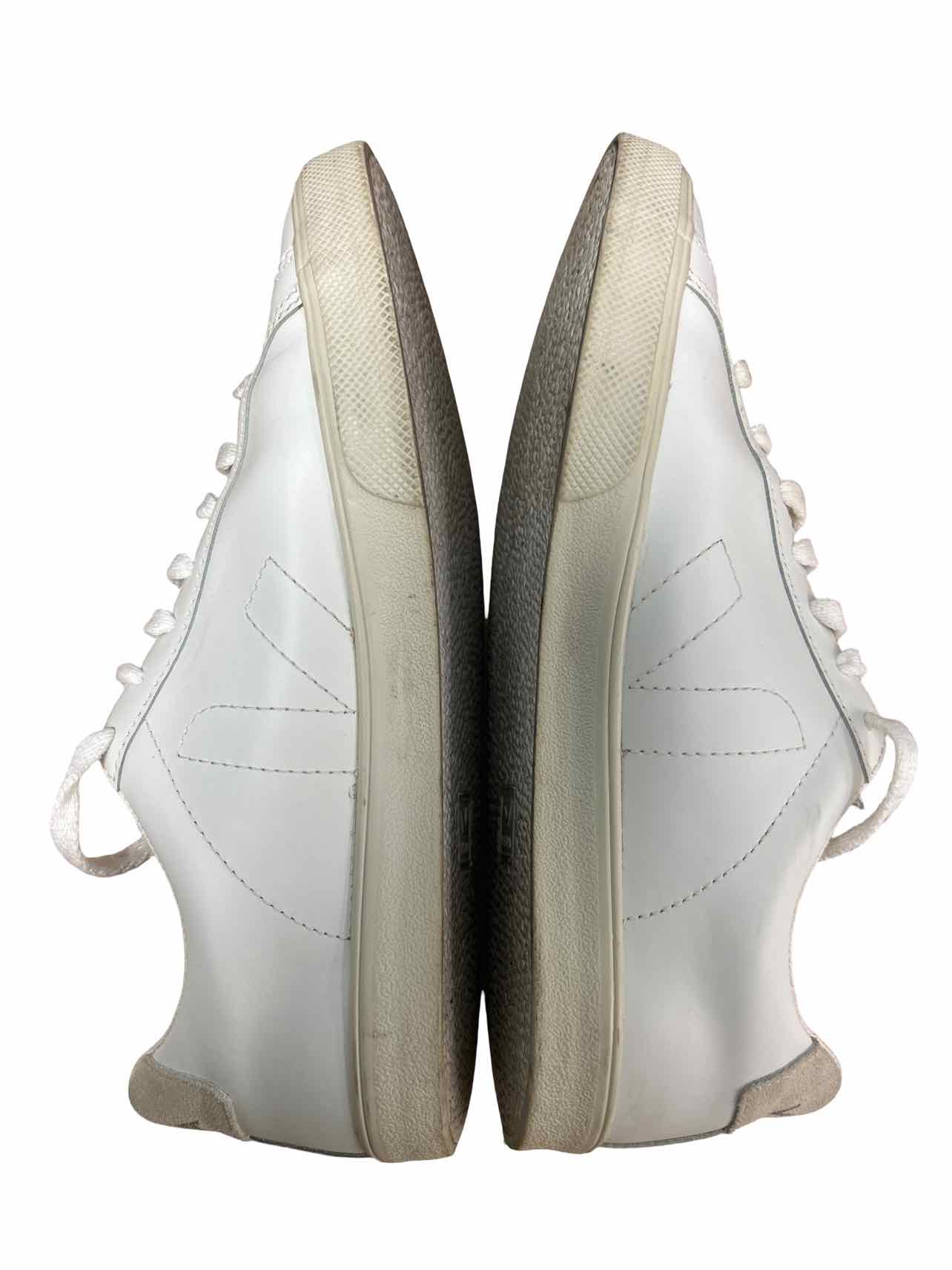 VEJA ESPLAR LEATHER LOGO SNEAKERS SIZE: 8