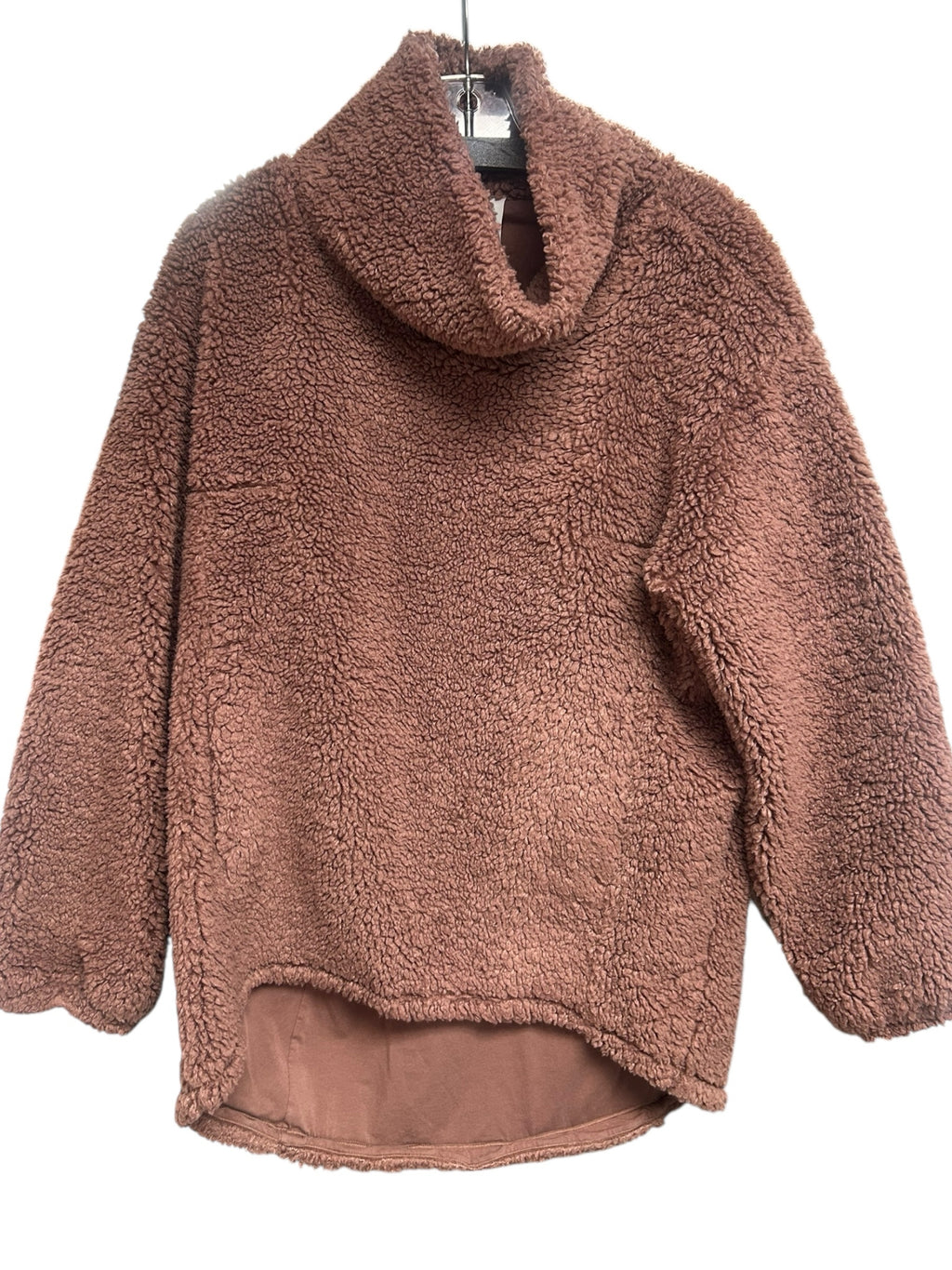 LULULEMON MAUVE WARMTH RESTORE FUZZY PULLOVER SIZE 8