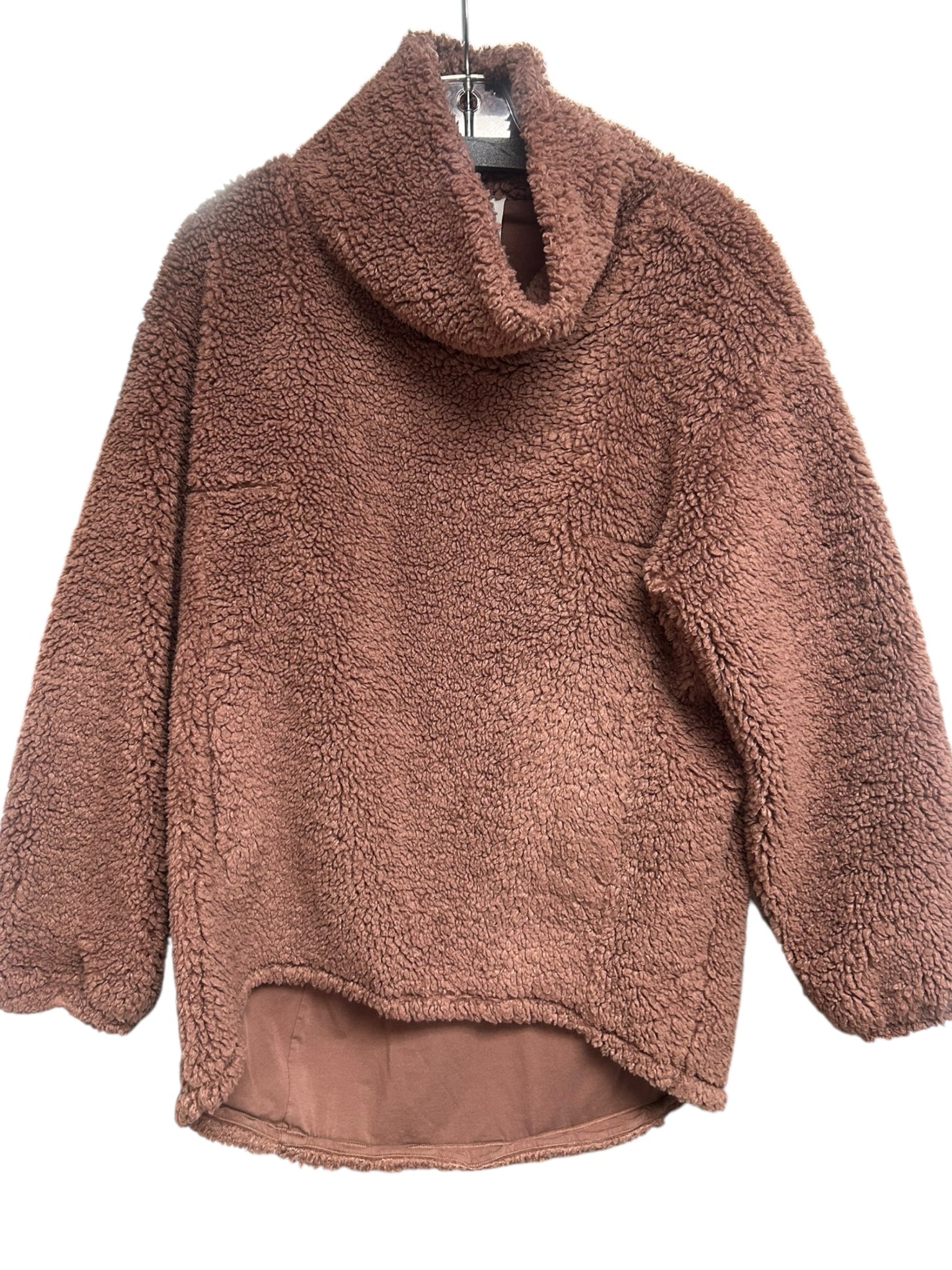 LULULEMON MAUVE WARMTH RESTORE FUZZY PULLOVER SIZE 8