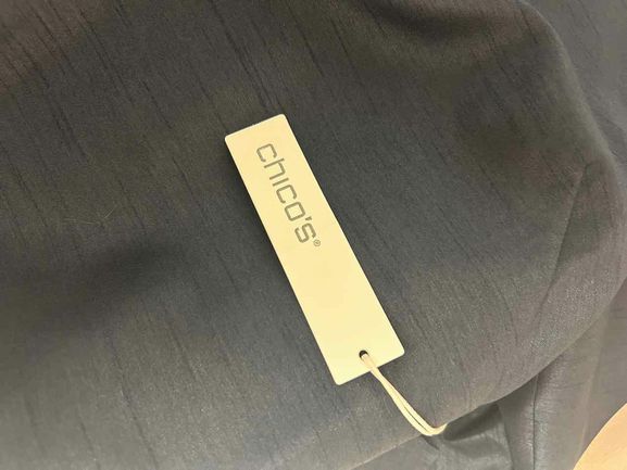 CHICOS NWT SHANTUNG SATIN TOPPER JACKET SIZE: XL