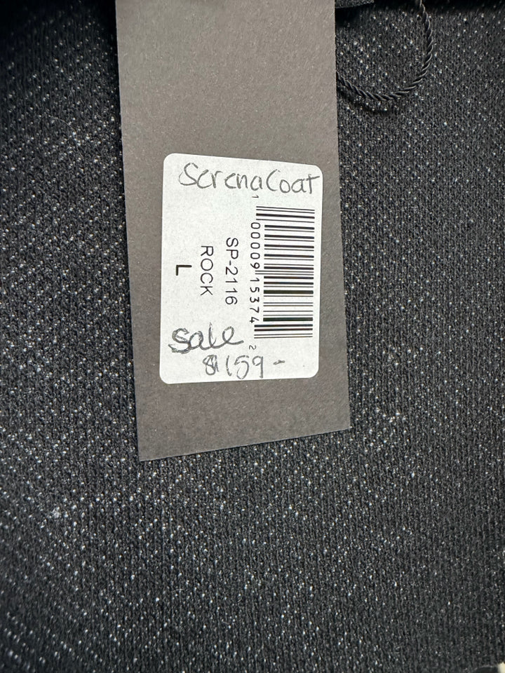 NEW WITH TAGS KOZAN ART TO WEAR LAGENLOOK SERENA COAT IN ROCK GRAY SIZE LARGE