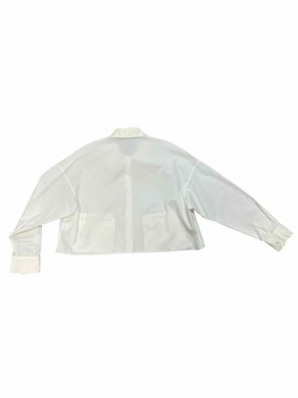 MAX MARA WEEKEND SVAGO CROP COTTON POPLIN SHIRT SIZE: 12
