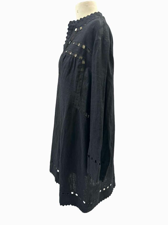 TUCKERNUCK CUTOUT DAWSON TUNIC 100% LINEN SIZE: XXL