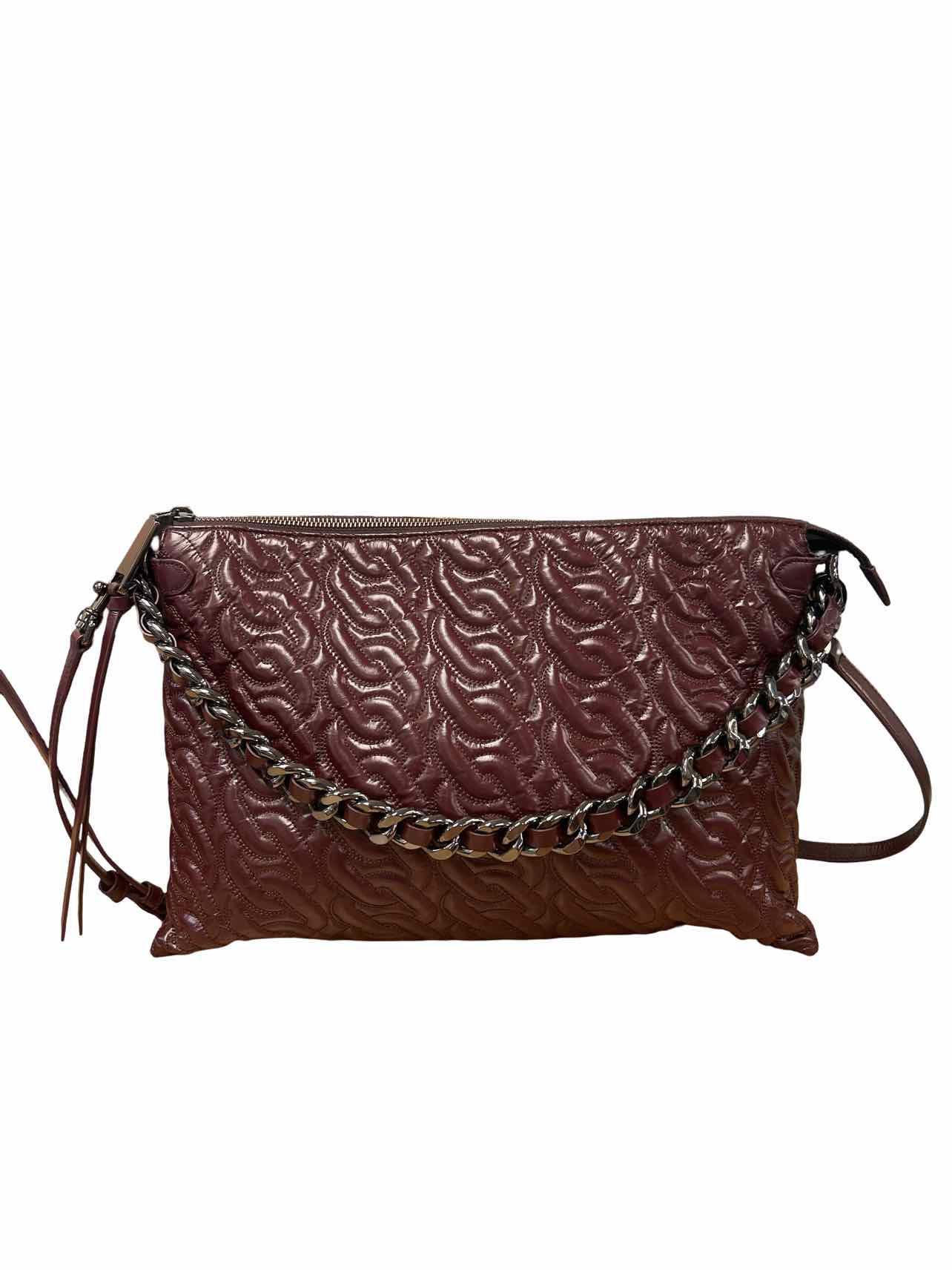 REBECCA MINKOFF NWT EDIE CHAIN QUILT ZIP SHOULDER BAG