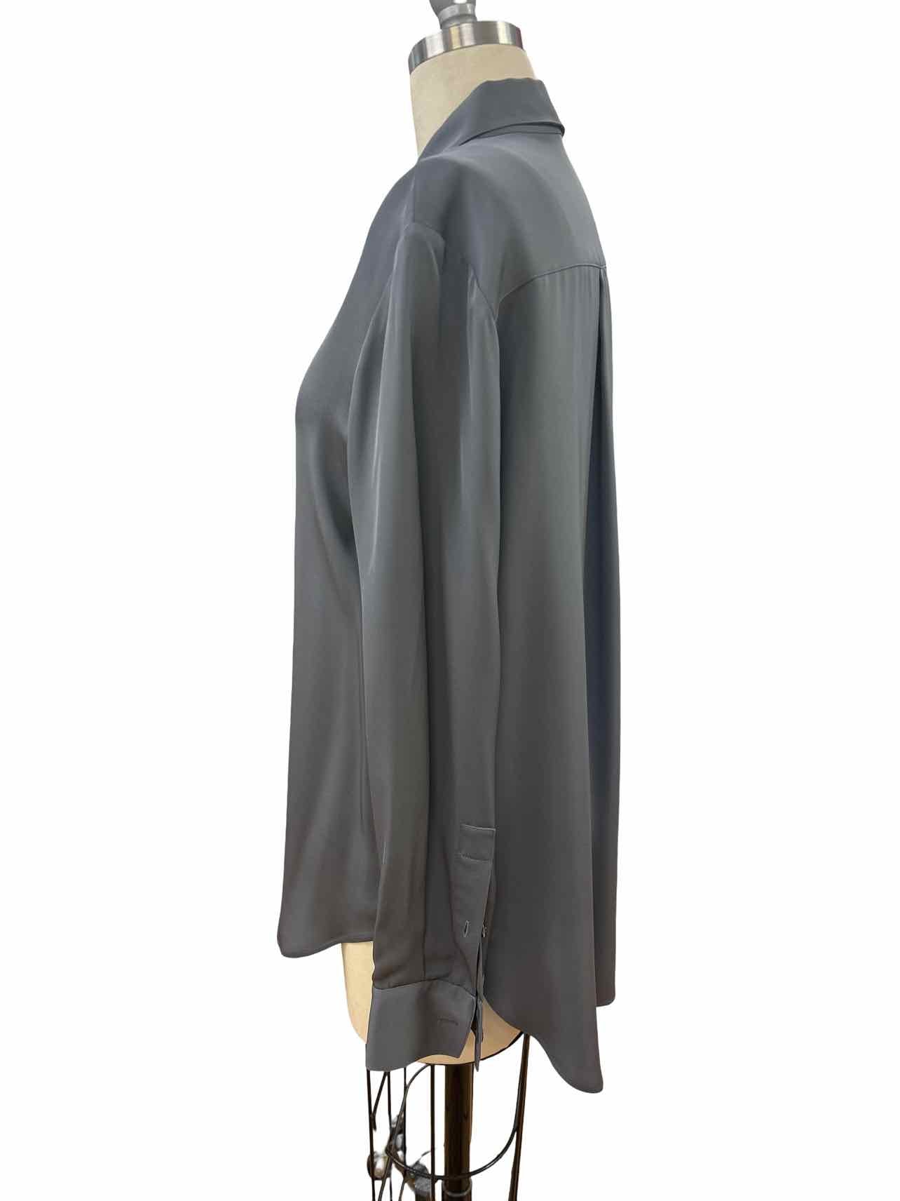 THEORY  SUNAYA SILK MODERN BLOUSE SIZE: M