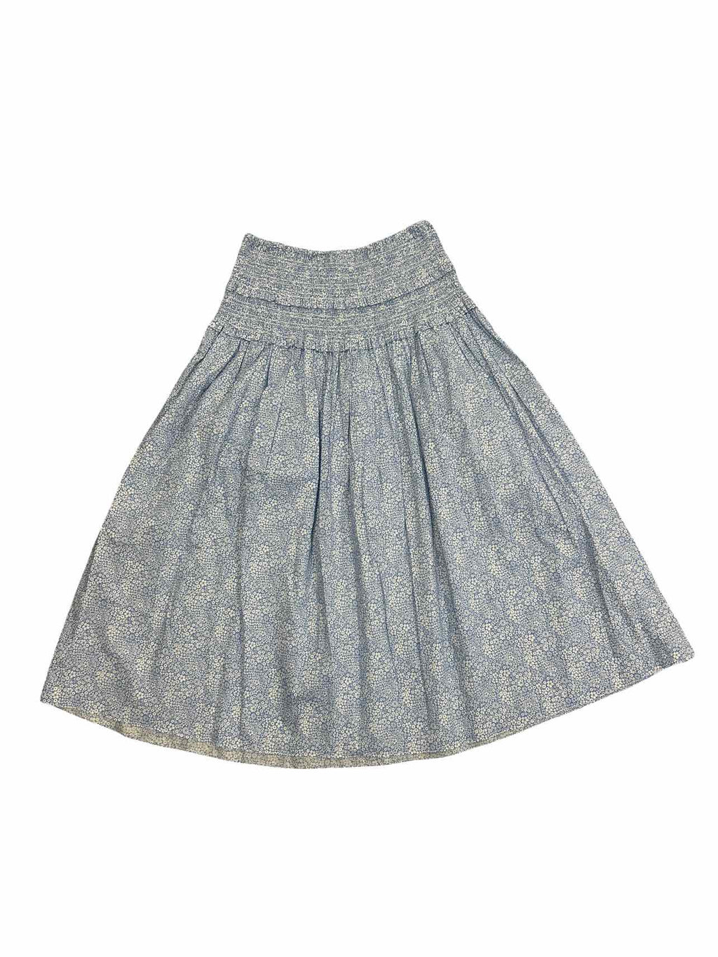 JCREW LIBERTY FABRIC JACQUELINE'S BLOSSOM SMOCKED MIDI SKIRT SIZE: M