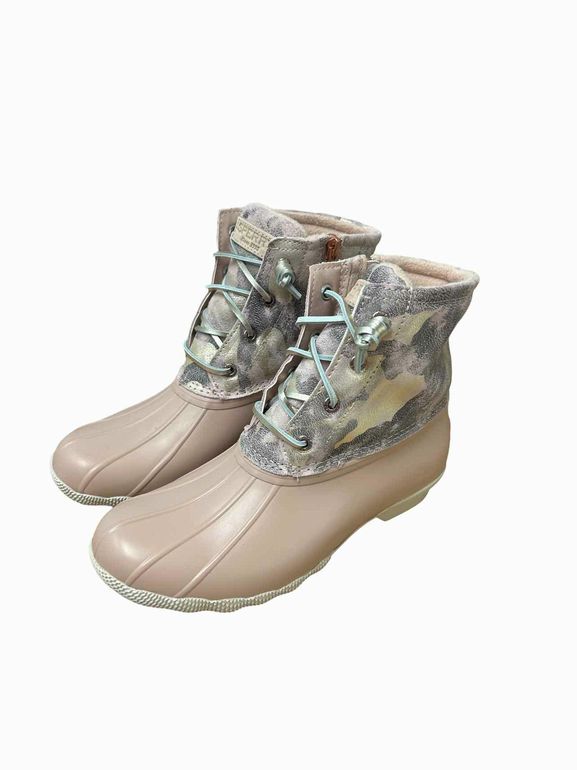 SPERRY  NIB SALWATER BOOT PINK CAMO 7