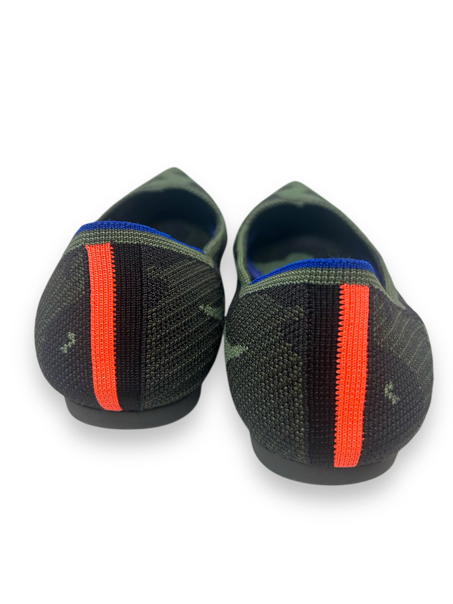 ROTHY'S  THE POINT CAMO KNIT FLAT GREEN W BOX SIZE 9.5