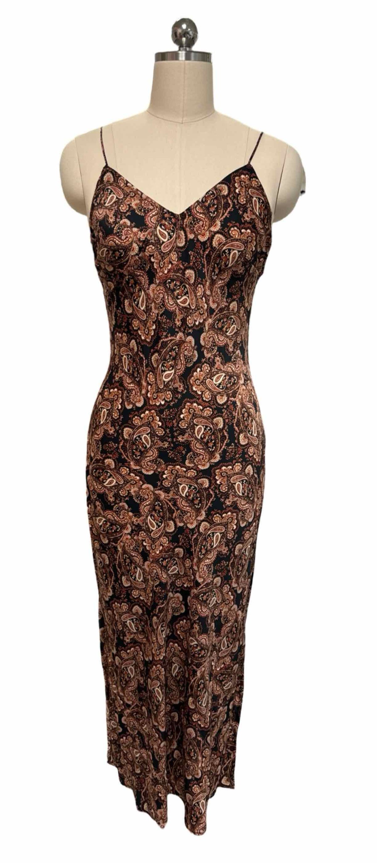 NILI LOTAN FOR TARGET PAISLEY SLIP BLACK FLORAL DRESS SIZE